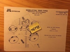 Motobécane nouvel embrayage parts list catalogue pièce mobylette 1977