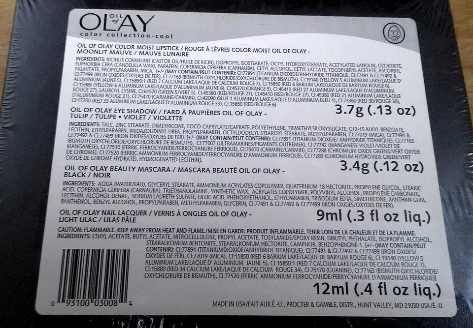 Conjunto de presente maquiagem Oil of Olay Color Collection sombra batom rímel malva - Imagem 2 de 2