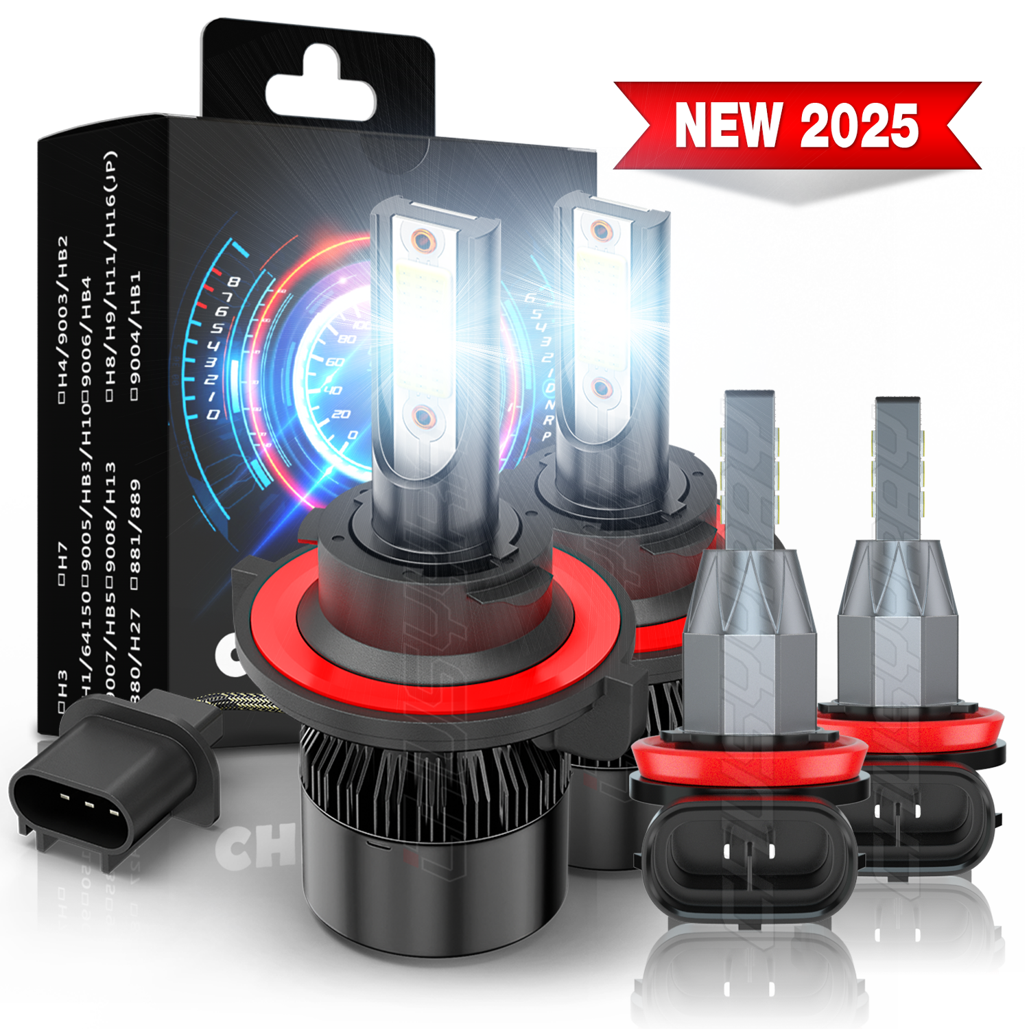 Jeep Renegade 2015-2021 LED Headlight & Fog Light Kit 6000K Hi/Lo Beam