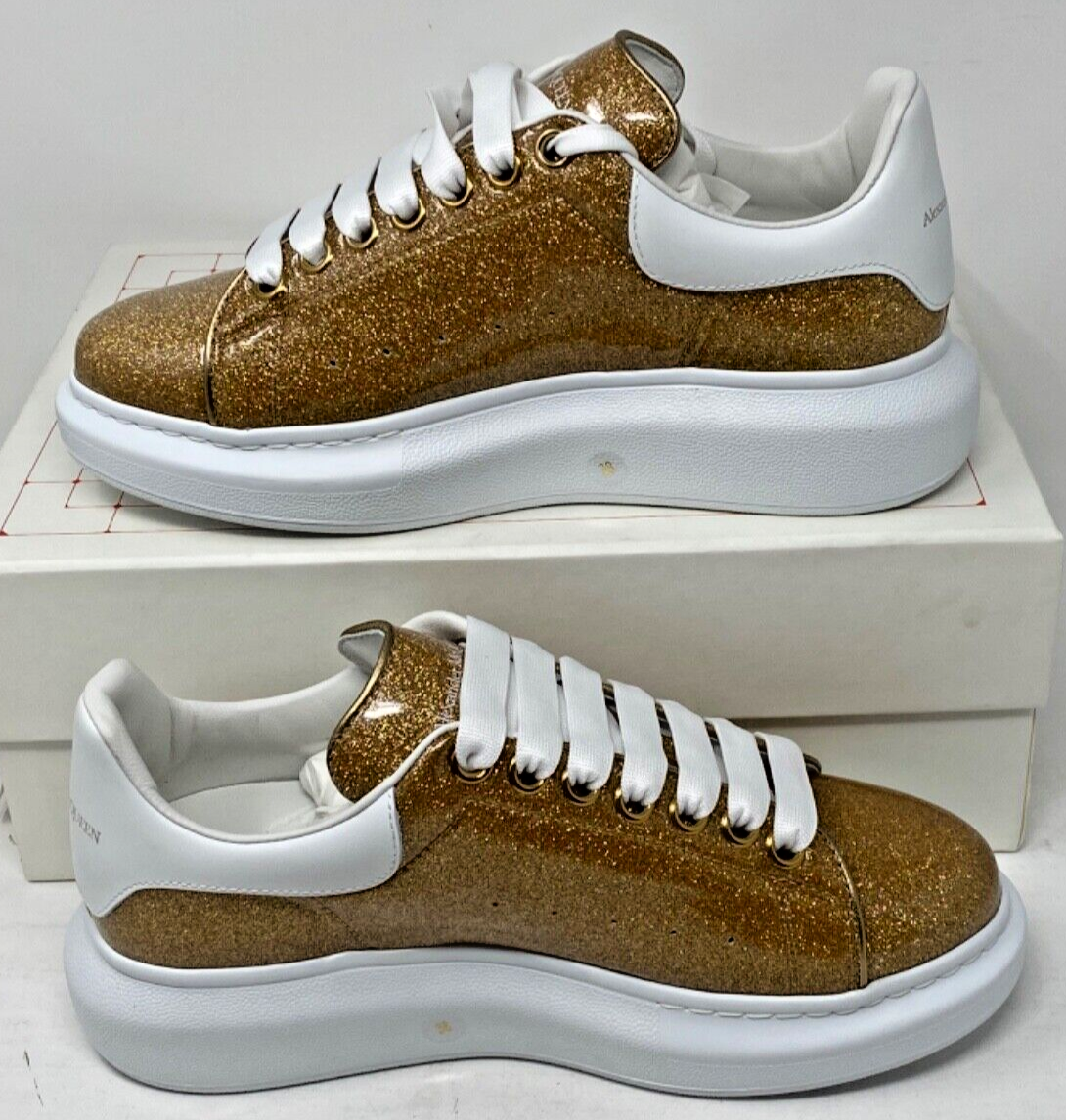 Alexander McQueen Larry Oversized Glace Glitter Platform