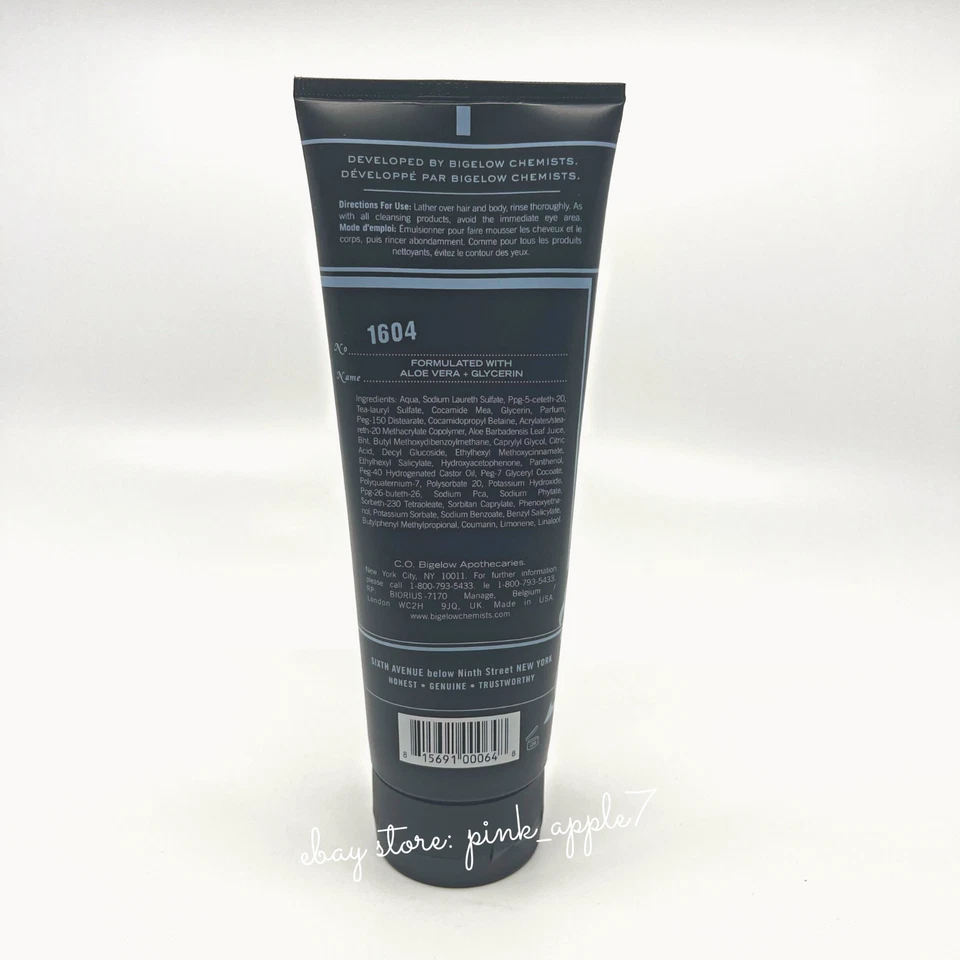 C.O. Jabón corporal y cabello Bigelow Elixir azul para hombre 8 fl. Oz - No. 1604 Foto 3 de 4