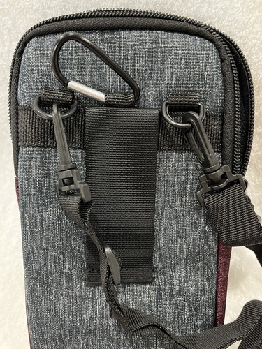 Water Bottle Carrier Bag with Phone Pocket, Card Pocket, Carry & Crossbody Strap - Picture 3 of 11