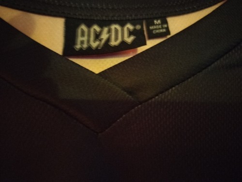 AC/DC Herren Neu mit Etikett Langarm HOCKEY TRIKOT * Medium, schwarz * #73 * SCHNELLER VERSAND!! - Bild 7 von 7
