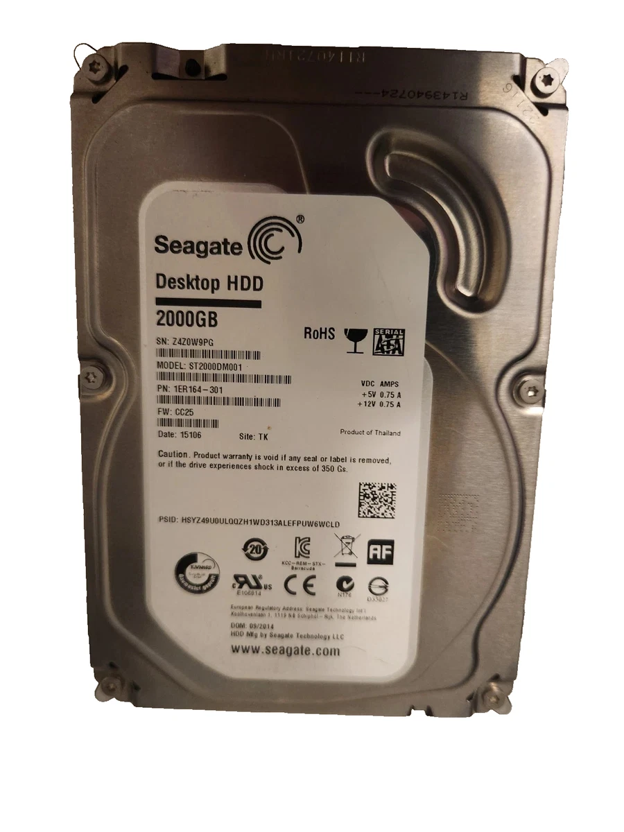 Seagate Barracuda St2000dm001 2tb for sale | eBay