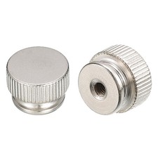 Knurled Thumb Nuts, 5pcs M3 x D13mm x H9mm Carbon Steel Blind Hole Nuts