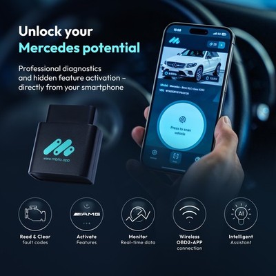 MBito OBD2 Scanner Mercedes-Benz 2003-2024 Bluetooth Diagnostic