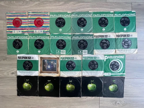 The Beatles: Complete Set Of 22x Original UK 1st Pressing 7” Vinyl Singles