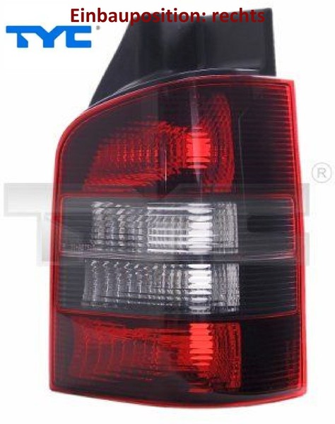 TYC 11-0621-21-2 Heckleuchte Rechts RüCklicht Hecklicht RüCkleuchte FüR VW-image