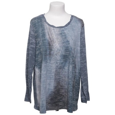 Via Appia Due, Langarmshirt, Größe: 48, 856 021, Grau/Mehrfarbig, Batik #Ysl