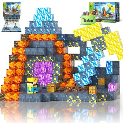 Magnetic Blocks-Build Mine Magnet World Pickaxe Edition Mine Pickaxe Caverns ...