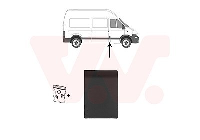 VAN Wezel Zier-/Schutzleiste, Seitenwand Einbau, Rechts, Seitlicher-image