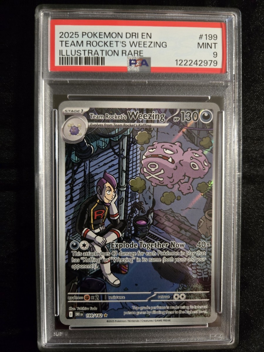☆Jo Team Rocket's Weezing 199/182 Sv10: Destined Rivals Holo for