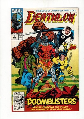 Deathlok #5 (Marvel Comics November 1991) Comic Book Fine