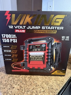 VIKING 1700 Peak Amp Car Battery Jump Starter and Power Pack 57044