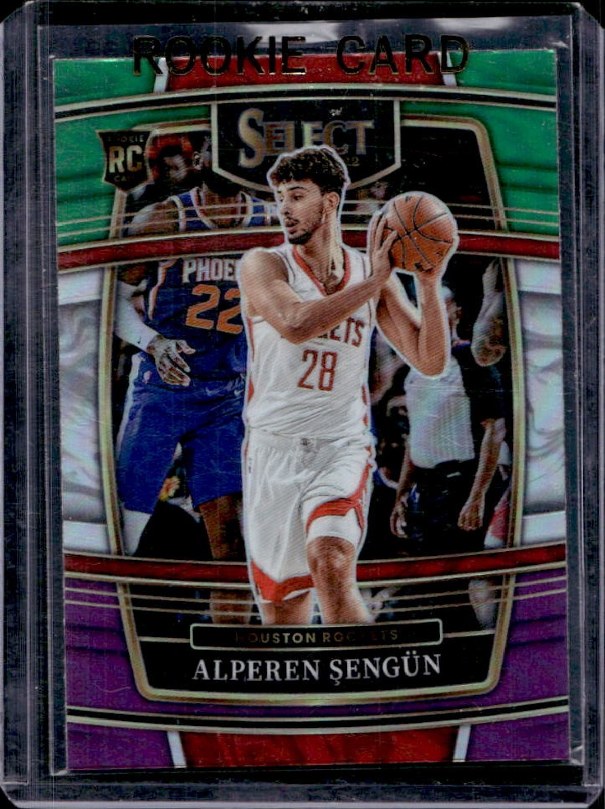 2021-22 Panini Select Alperen Sengun RC Green White Purple Prizm Concourse #19