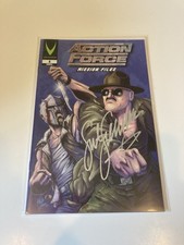 ACTION FORCE MISSION FILES ISSUE 4 *RARE COVER B* SIGNED BY SGT SLAUGHTER