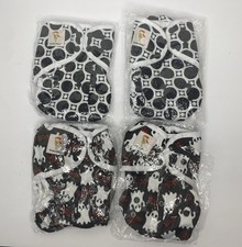 KaWaii Baby Cloth Diaper Covers with Snaps One Size Set Of 4 Unisex NEW