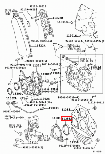 Genuine LandCruiser 80 79 78 Series 1HD 1HZ 1KZ Rear Main Oil Crankshaft Seal - Picture 6 of 20