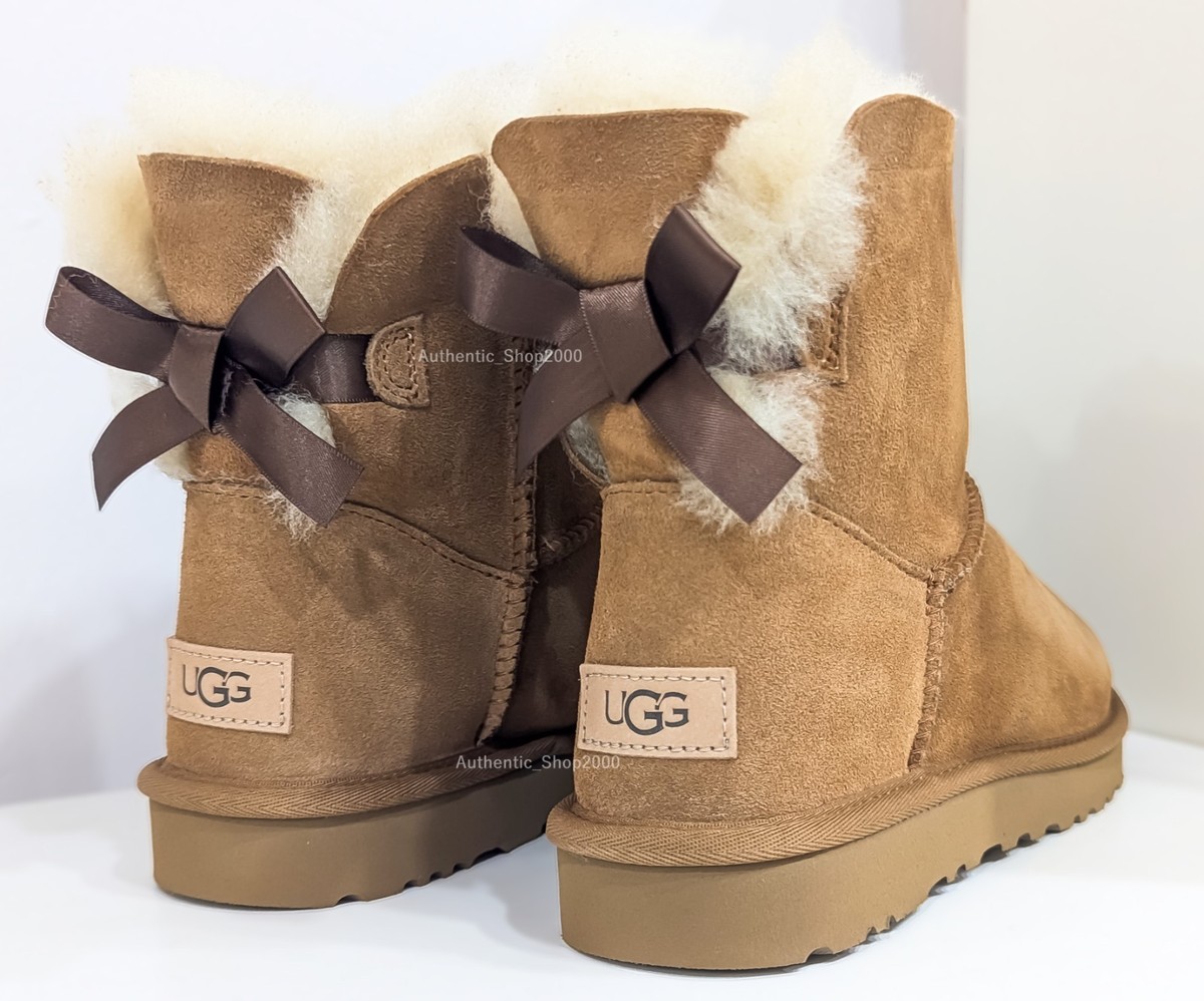 NEW in Box 100% Authentic UGG Women's Mini Bailey Bow II Comfort