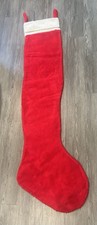 Giant Vintage 62 inch Christmas Holiday Stocking Jumbo Decor Classic Retro