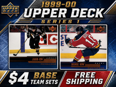 $4 - 1999-00 Upper Deck Hockey Series 1 - Base Team Sets - FREE SHIPPING