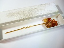 Venetian Glass Hairpin, Antique Style, Used, Unique Craftsmanship