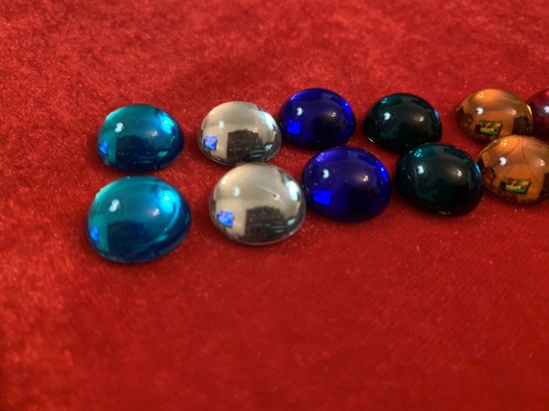 Vintage Classic Interchangeable Clip Earrings 9 Pair Variety Magnetic Colors - Picture 5 of 6
