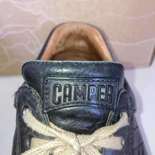 Zapatos con cordones de cuero negro Camper Pelotas Ariel usados Reino Unido 9,5 Europa 43 - Imagen 22 de 24
