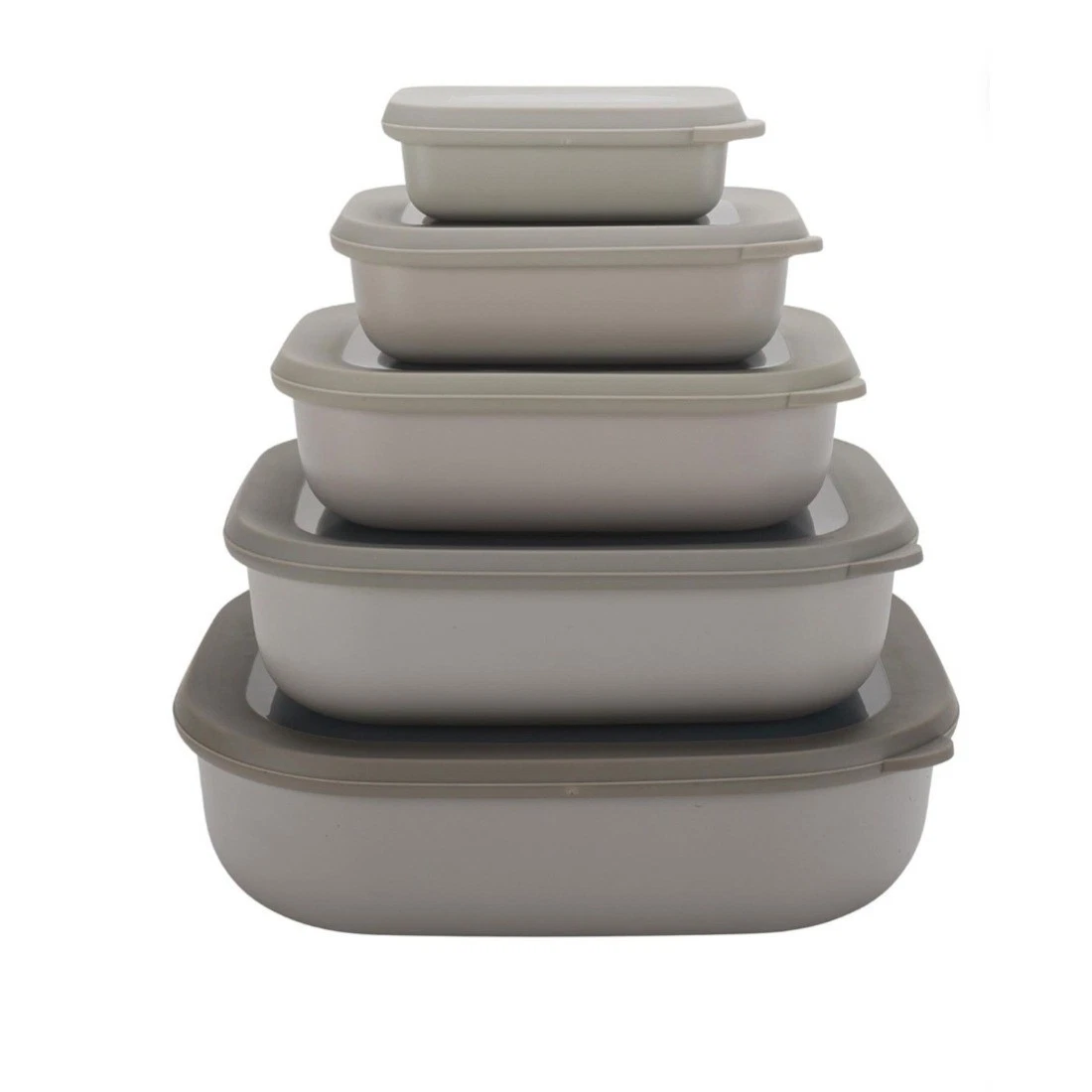 Members Mark ECO FRIENDLY 10 PC Nested Food Storage Set Recycled Gray BPA Free