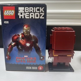 Lego Marvel Comics Brick Headz Iron Man 41590 (Open Box)used
