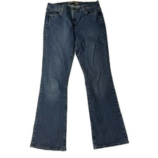 OND Old Navy Denim Women's Jeans 10 Regular Dark Wash Just Below Waist Boot Cut