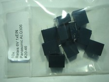 10x Relés 6V 1xEIN 10A 250V Panasonic ALQ306 #20-46#004b