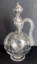 BACCARAT Carafe Carafon à Liqueur en cristal Soufflé Decor Muguet