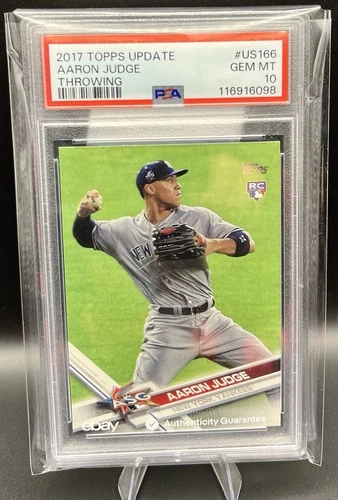 2017 Topps Update Series Aaron Judge PSA 10 #US166 Throwing (RC) Rookie ASG