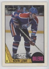 1987-88 O-Pee-Chee Blank Back Kevin Lowe #200 HOF k5i