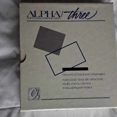 Alpha Software Corporation Alpha/three Database Manager 5.25'' Floppy Disc