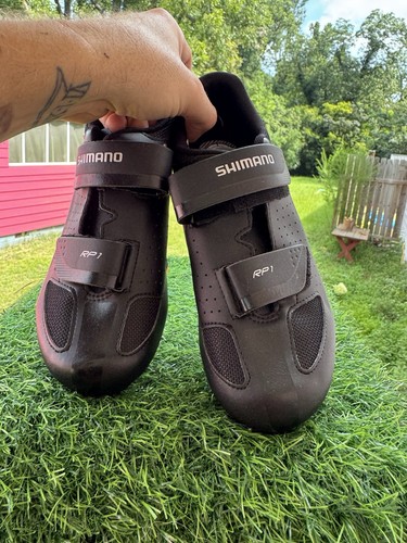 Scarpe bici Shimano Dynalast pedalata nere taglia 42 RP1 - Foto 4 di 7