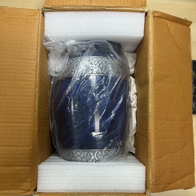 Cremation Urn For Ashes SmartChoice SC-CB105 Blue Classic 10.5 Inch