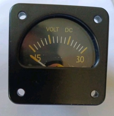 VDO BE 412-40 Aviation Cockpit Vintage Volt Voltmeter Gauge