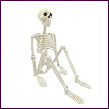 Halloween Decorations Skeleton,Posable Human Shape Skeleton,Halloween Fake Bone