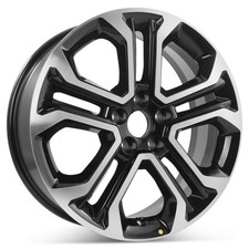 New 18" x 7" Machined Black Alloy Factory OEM Wheel Rim 2022-2024 Jeep Compass