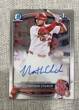 2025 BOWMAN CHROME NATHAN CHURCH 1ST CHROME PROSPECT BASE AUTO