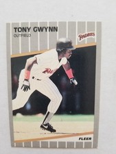 Tony Gwynn 1989 Fleer #305 San Diego Padres