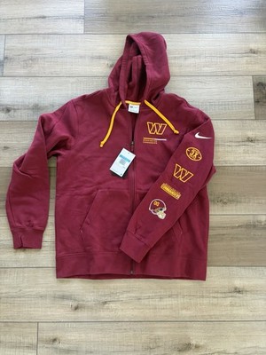 Washington Commanders Nike Full Zip Hoodie Burgundy Jacket Men’s Medium NWT