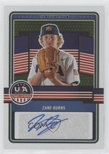 2023 Panini USA Baseball Stars & Stripes Holo /100 Zane Burns #15U-ZB Auto tj1