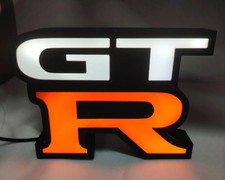 Nissan GT-R Insegna Luminosa LED Lampada da Scrivania JDM Skyline Decor...