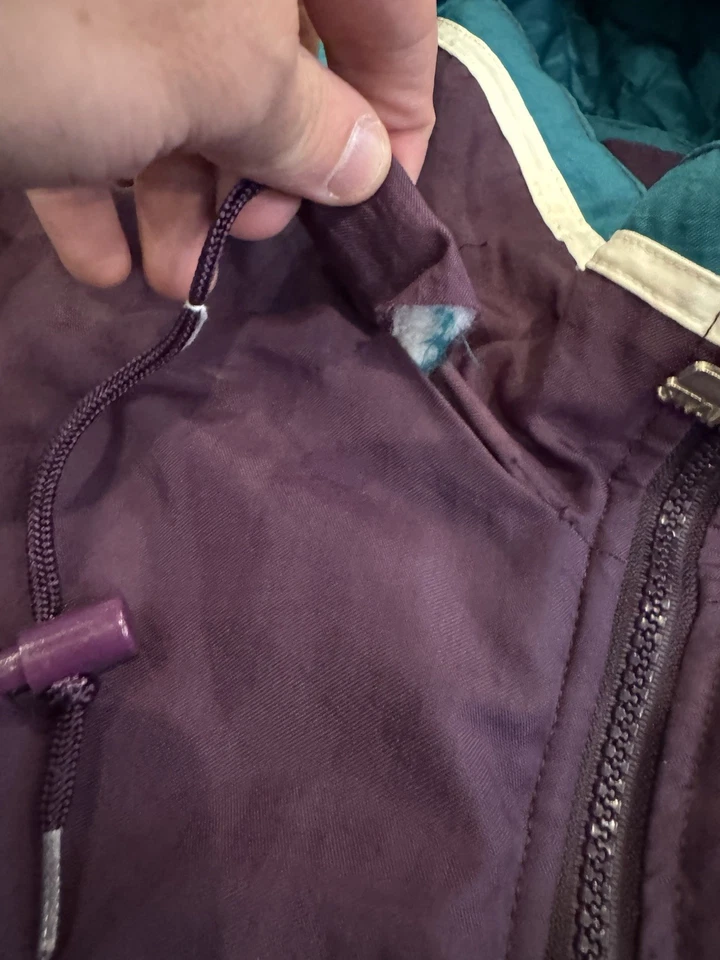 Vintage Anaheim Mighty Ducks 90s STARTER Color Block 1/2 Zip Jacket NHL Size XL - Image 4 of 4