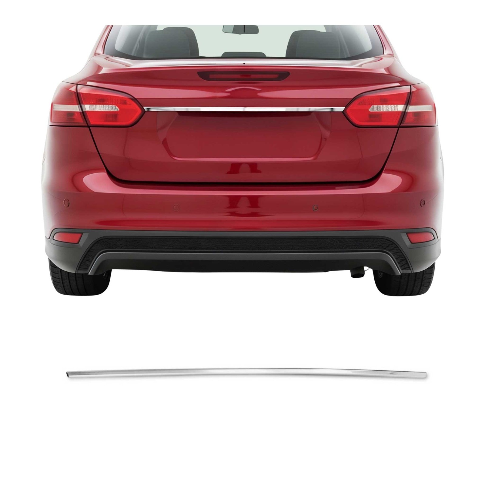 Poignée de coffre Ford Focus 2015-2018 anti-rayure en inox pour protéger le hayon