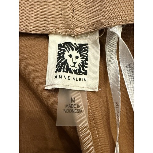 Anne Klein Womens Light Coffee Slim Leg Faux Suede Pull-On Pants M NWT 10847941 - Picture 5 of 13
