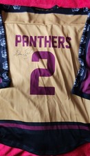 Nottingham Panthers Danny Fick Game Worn Warm Up ice Hockey Jersey EIHL Signed